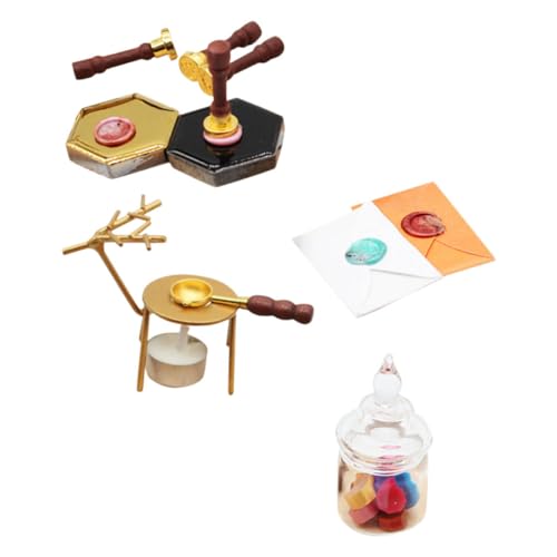 Supvox 1 Satz Doll House Miniature Wax Seal Warmer Exquisites Puppenhaus Zubehör für Kreative DIY Dekoration für Landschaften und Verschiedene Anlässe Supvox 1 Satz Doll House Miniature Wax Seal Warmer Exquisites Puppenhaus Zubehör für Kreative DIY Dekoration für Landschaften und Verschiedene Anlässe von Supvox