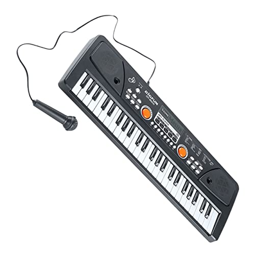 Supvox 1 Satz Elektronisches Klavier Für Schlüssel Musik Klavier Mit Mikrofon Klavier Kleinkind Klavier Tragbares Klavier Kinderklavier Klavier Plastik Schwarz Supvox 1 Satz Elektronisches Klavier Für Schlüssel Musik Klavier Mit Mikrofon Klavier Kleinkind Klavier Tragbares Klavier Kinderklavier Klavier Plastik Schwarz von Supvox