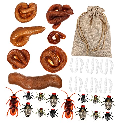 Supvox 1 Satz Fake Poop Set Teiliges Set mit Realistischen Scherzartikeln Fake Dog Poo Kakerlaken und Fliegen für Aprilscherze und Partys Supvox 1 Satz Fake Poop Set Teiliges Set mit Realistischen Scherzartikeln Fake Dog Poo Kakerlaken und Fliegen für Aprilscherze und Partys von Supvox