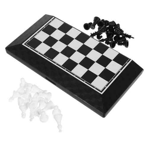 Supvox 1 Satz Faltbares Schachbrett Tragbares Schachspiel für Erwachsene für Reisen Platzsparendes Design aus Rutschfestem Material Fördert Logisches und Strategische Planung Supvox 1 Satz Faltbares Schachbrett Tragbares Schachspiel für Erwachsene für Reisen Platzsparendes Design aus Rutschfestem Material Fördert Logisches und Strategische Planung von Supvox