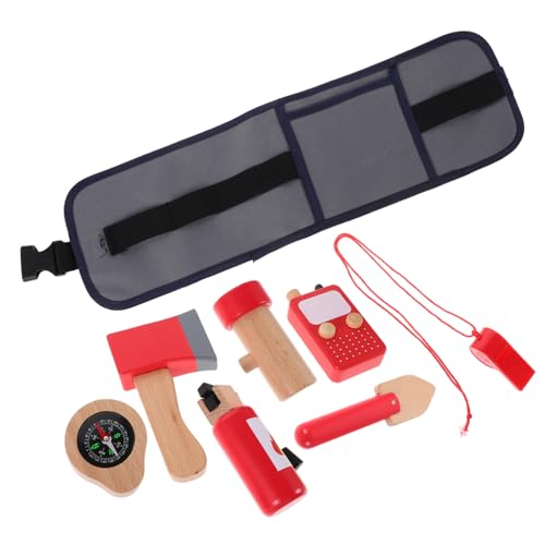 Supvox 1 Satz Feuerwehrmann Kostüm mit Realistischen Holzspielzeugen und Werkzeuggürtel für Rollenspiele für Jahren Drinnen und Draußen Supvox 1 Satz Feuerwehrmann Kostüm mit Realistischen Holzspielzeugen und Werkzeuggürtel für Rollenspiele für Jahren Drinnen und Draußen von Supvox