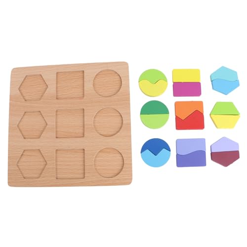 Supvox 1 Satz Formplatte Geometrie-Puzzle aus Holz Geometrie Rätsel Bambus Supvox 1 Satz Formplatte Geometrie-Puzzle aus Holz Geometrie Rätsel Bambus von Supvox