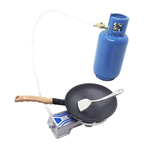 Supvox 1 Satz Gasherd Pfanne Spatel Hochwertige Dekoration für Mini Häuser DIY Projekte Kinderspielzeug Langlebig und Sicher von Supvox