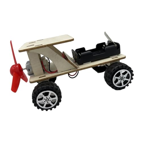 Supvox 1 Satz Geländewagenmodell Kleines Windkraftauto Lustiges Zusammengebautes Windkraftauto Zusammengebautes Windkraftauto Zusammengebautes Modell Windbetriebenes Automodell von Supvox