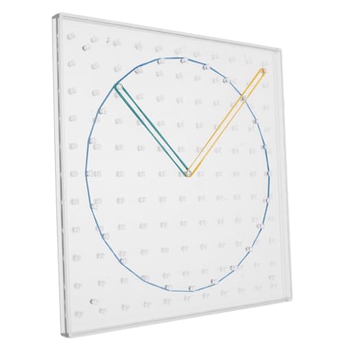 Supvox 1 Satz Geoboard Für Kleinkinder Mathematisches Geoboard Fantasie Und Kreativitätsspielzeug Stammlernspielzeug Vorschul-geoboard Pädagogische Stütze Für Steckbrett Gummiband von Supvox