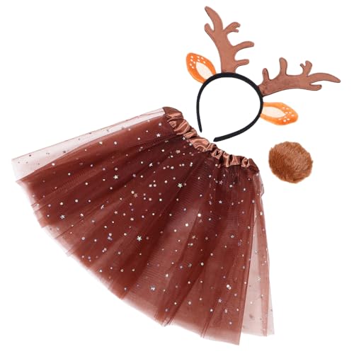 Supvox 1 Satz Geweih-Stirnband-Set Hirschgeweih-Kostüm Geweih Stirnband Kleid Plüschtiere Tierkostüm für Cosplay Tierohren-Stirnband und Kurzer Plüsch Brown Supvox 1 Satz Geweih-Stirnband-Set Hirschgeweih-Kostüm Geweih Stirnband Kleid Plüschtiere Tierkostüm für Cosplay Tierohren-Stirnband und Kurzer Plüsch Brown von Supvox