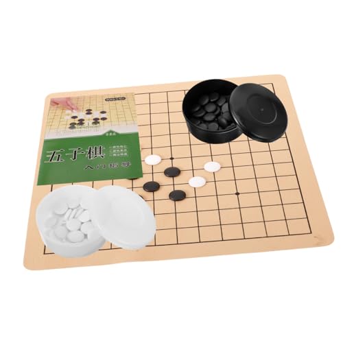 Supvox 1 Satz Go Schachspiel für Go Brettspiel für Anfänger Schwarze und Weiße Spielsteine Lernspielzeug für Erwachsene Supvox 1 Satz Go Schachspiel für Go Brettspiel für Anfänger Schwarze und Weiße Spielsteine Lernspielzeug für Erwachsene von Supvox