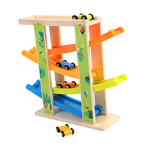 Supvox 1 Satz Hängegleiter Rennwagen Mehrschichtiger Schiebewagen Mehrschichtiges Gleitendes Schiebebahnwagen Gleitspielzeug Lernspielzeug Für Gleitwagen Holz von Supvox