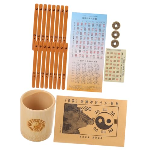 Supvox 1 Satz Hexagramm -Werkzeug traditionelle Weissagungsstütze Weissagungsstäbe Altes chinesisches Wahrsagungsinstrument chinesisches Werkzeug Weissagungsspieleimer Bambus Supvox 1 Satz Hexagramm -Werkzeug traditionelle Weissagungsstütze Weissagungsstäbe Altes chinesisches Wahrsagungsinstrument chinesisches Werkzeug Weissagungsspieleimer Bambus von Supvox