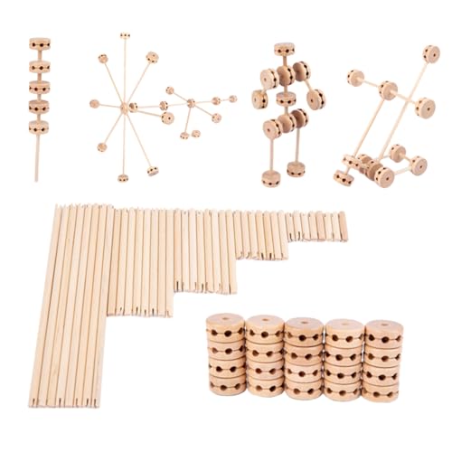 Supvox 1 Satz Holz Bausteine für Teiliges Sicheres und Stabiles aus Holz Fördert Kreativität und Kognitive Fähigkeiten für Montessori Methoden und Kreatives Supvox 1 Satz Holz Bausteine für Teiliges Sicheres und Stabiles aus Holz Fördert Kreativität und Kognitive Fähigkeiten für Montessori Methoden und Kreatives von Supvox