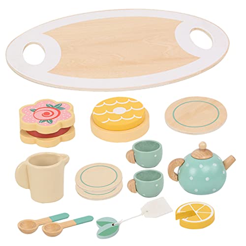Supvox 1 Satz Holz Teeservice Set für Teiliges Realistisches Teegeschirr für Teeparty Kreatives Rollenspielzeug für zur Frühkindlichen Supvox 1 Satz Holz Teeservice Set für Teiliges Realistisches Teegeschirr für Teeparty Kreatives Rollenspielzeug für zur Frühkindlichen von Supvox