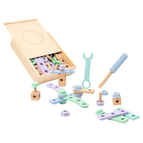 Supvox 1 Satz Holz Werkzeugkoffer für DIY Bauwerkzeuge für Kleinkinder Lernspielzeug Kreativität und Motorik Sicheres Holzspielzeug für Frühkindliche Entwicklung Supvox 1 Satz Holz Werkzeugkoffer für DIY Bauwerkzeuge für Kleinkinder Lernspielzeug Kreativität und Motorik Sicheres Holzspielzeug für Frühkindliche Entwicklung von Supvox