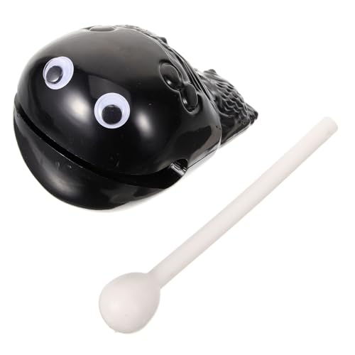 Supvox 1 Satz Holzfische entpacken Spielzeugfisch Plastikfischspielzeug Schlaginstrument Fischspielzeug für Musikspielzeug Musikinstrument Sensorisches Fischspielzeug Schwarz von Supvox