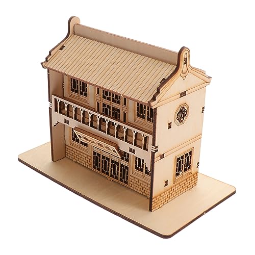 Supvox 1 Satz Holzmodelle Pädagogisches Puzzle Holzmodellbau 3D Modellpuzzle Für Gaststätten Modellbausatz Holzspielzeug Kunststoff von Supvox
