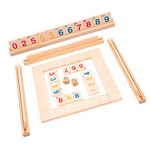 Supvox 1 Satz Holzspielzeug Brettspiel für Eltern Pädagogisches Lernspiel mit Würfeln für Partys und Zuhause Fördert Mathematik und Eltern Junge Mädchen Bindung Langlebig und Sicher von Supvox