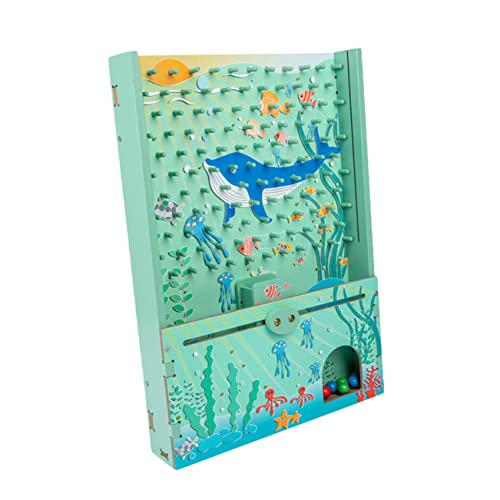 Supvox 1 Satz Interaktives Trainingsspiel Spielautomat aus Holz für Bildungsspielzeug Holzfänger für aus Holz Intelligenzspiel hölzern Grün von Supvox