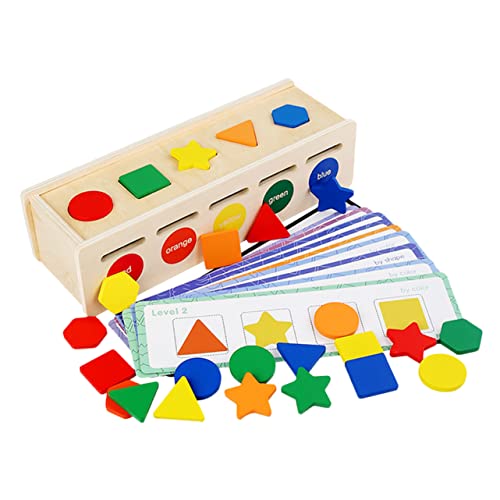 Supvox Holz Spielzeug Set 3 Jahre Alt Lernen Spielzeug Form Kognition Feine Motor von Supvox