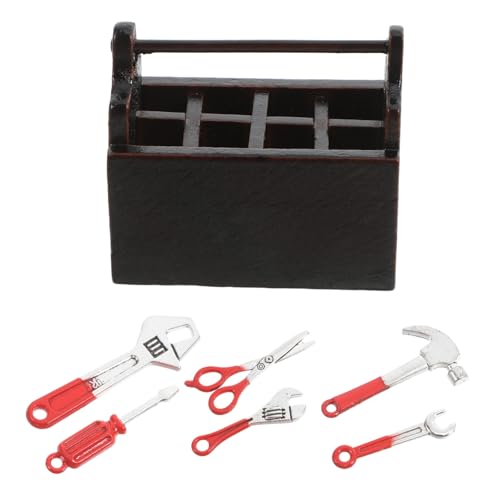 Supvox 1 Satz Kleine Werkzeugkiste Mini-hausreparaturwerkzeuge Lustiges Werkzeugkasten Werkzeugkasten Foto-Requisite Miniatur Reparierter Bausatz Für Minihaus Holz Supvox 1 Satz Kleine Werkzeugkiste Mini-hausreparaturwerkzeuge Lustiges Werkzeugkasten Werkzeugkasten Foto-Requisite Miniatur Reparierter Bausatz Für Minihaus Holz von Supvox