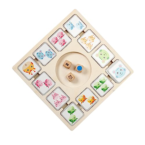 Supvox 1 Satz Kompaktes Brettspiel für Tierkarten Denkvermögen für Familien und Spielgruppen für Drinnen und Draußen von Supvox