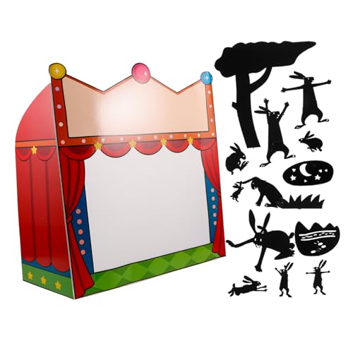 Supvox 1 Satz Lehrmittel Für Die Schattenbühne Karnevalsspiele Schattenmarionetten Roter Vorhang Hintergrund Zirkus-Halloween-Dekorationen Schattenfiguren Für Holzspielzeug Papier Supvox 1 Satz Lehrmittel Für Die Schattenbühne Karnevalsspiele Schattenmarionetten Roter Vorhang Hintergrund Zirkus-Halloween-Dekorationen Schattenfiguren Für Holzspielzeug Papier von Supvox