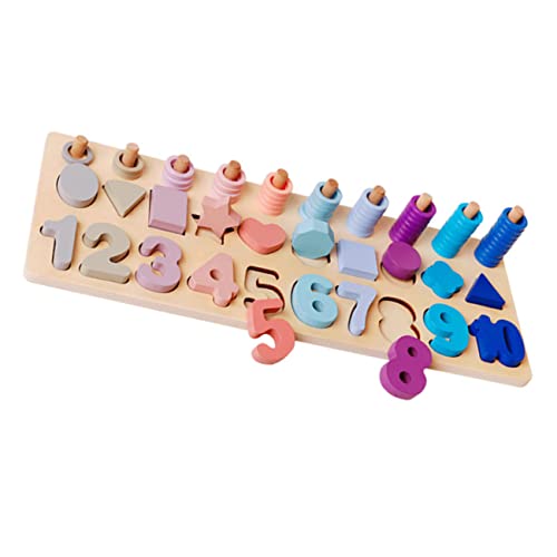 Supvox 1 Satz Logarithmic Board digitaler Form Lernspielzeug für die frühe Bildung Lernspielzeug für Kleinkinder Puzzle- für die frühe Bildung rätsel Holz von Supvox