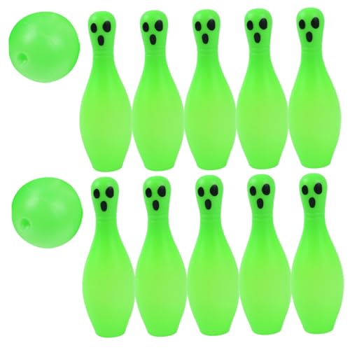 Supvox 1 Satz Luminous Halloween Bowling Interaktives für Geeignet für Indoor Sportspiele Fördert Kommunikation und Geschicklichkeit Leuchtet im Dunkeln für Partys und Familienaktivitäten von Supvox