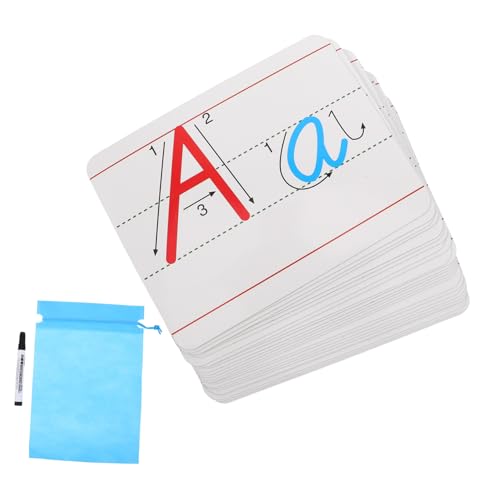 Supvox 1 Satz Magnetische für Kühlschränke Große Alphabet Magneten für Lernspiele Vielseitig Einsetzbar Metalloberflächen Aufbewahrungstasche und Stift für Vorschulkinder und von Supvox