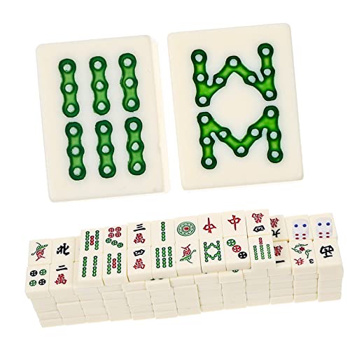 Supvox 1 Satz Mahjong Set Tragbares Chinesisches Mahjong Kit für Familienfeiern Indoor Spiele Verarbeitung Fliesen für Unterwegs Sichere und Praktische Nutzung Supvox 1 Satz Mahjong Set Tragbares Chinesisches Mahjong Kit für Familienfeiern Indoor Spiele Verarbeitung Fliesen für Unterwegs Sichere und Praktische Nutzung von Supvox