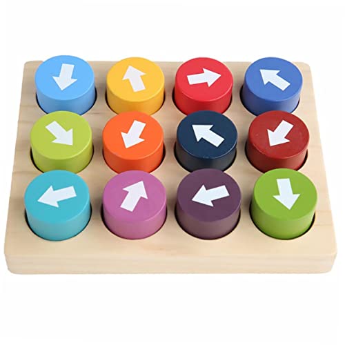 Supvox 1satz Lustiges Matching-Spiel Pfeile Junge Mädchen Kognitive Puzzle-Spielzeug Für Farberkennung Und Hand-Augen-koordination Lernspielzeug Für Kleinkinder von Supvox