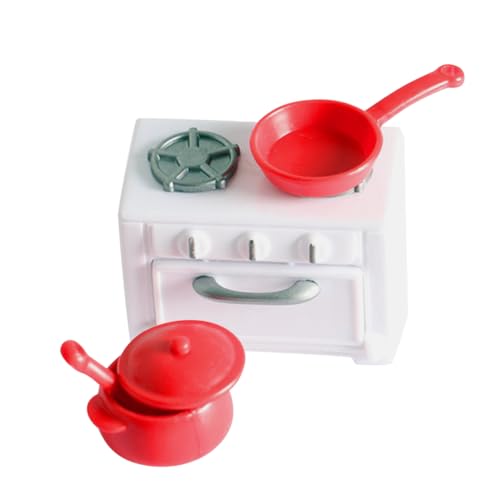 Supvox 1 Satz Mikrokochfeld kleinküche spielzeugküche -Kochgeschirr -Küchenutensilien Toy Kitchen Miniatur Mini-Verzierung Mini-Herd-Modell Mini-Dekoration Plastik von Supvox