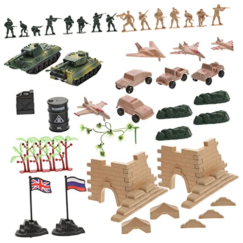 Supvox 1 Satz Militärischer Modellbausatz Mini-actionfiguren Für Jungen Modell Jungen Actionfiguren Für Männer Armeespielzeug Für Jungen Mini -Armee -Figuren Plastik von Supvox