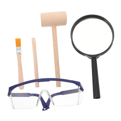 Supvox 1 Satz Mini Holzhammer und Meißel Set für Lernspielzeug zur Fossilienausgrabung Pädagogisches Werkzeug für Kreatives Fördert Wissenschaftsinteresse und Eltern Junge Mädchen Supvox 1 Satz Mini Holzhammer und Meißel Set für Lernspielzeug zur Fossilienausgrabung Pädagogisches Werkzeug für Kreatives Fördert Wissenschaftsinteresse und Eltern Junge Mädchen von Supvox