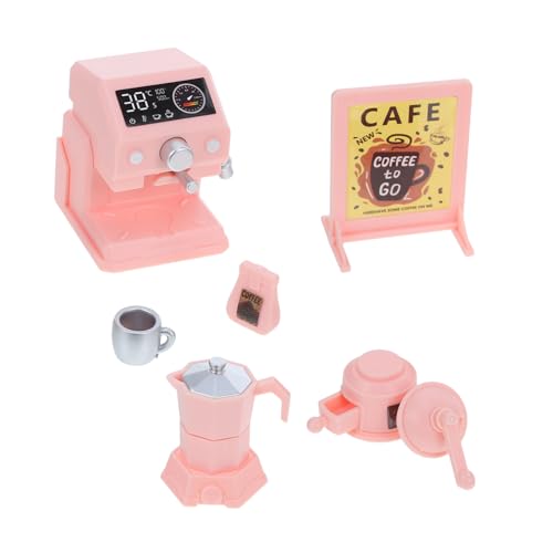 Supvox 1 Satz Mini Kaffeemaschine für Realistische Küchengeräte für Rollenspiele im Puppenhaus Fördert Kreativität und Motorische Fähigkeiten von Supvox
