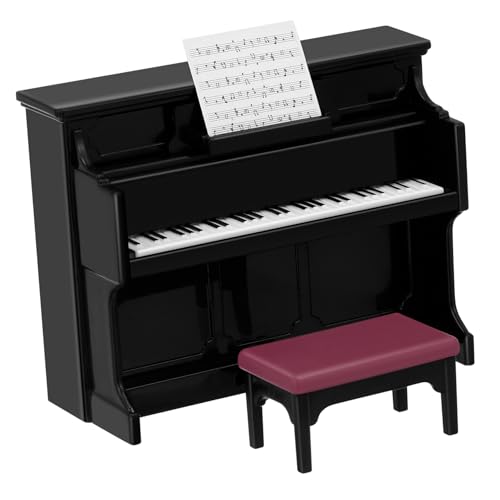 Supvox 1 Satz Mini Klavier und Hocker für Puppenhaus Szenenrequisiten Miniatur Dekoration für DIY Modellbau und Fotografie Perfektes für Freunde und Familie Supvox 1 Satz Mini Klavier und Hocker für Puppenhaus Szenenrequisiten Miniatur Dekoration für DIY Modellbau und Fotografie Perfektes für Freunde und Familie von Supvox