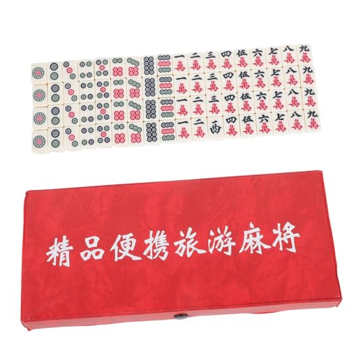 Supvox 1 Satz Mini Mahjong Set Tragbares Mahjong Spielset für Reisen Teile Kompaktes Design Zuhause Partys und Bars Hochwertige Verarbeitung Supvox 1 Satz Mini Mahjong Set Tragbares Mahjong Spielset für Reisen Teile Kompaktes Design Zuhause Partys und Bars Hochwertige Verarbeitung von Supvox