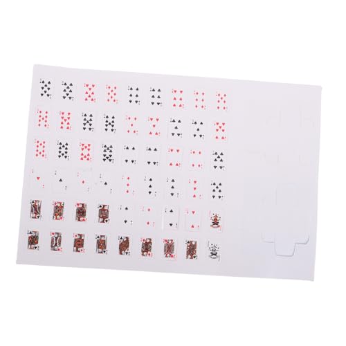 Supvox 1 Satz Mini-Spielkarten Miniaturspiele Spielkartenornament Minispiele Miniatursachen Minikarten Mini-Dinge Minispielkarten Kleine Spielkarten Kleine Spiele Minature Dinge Karton von Supvox