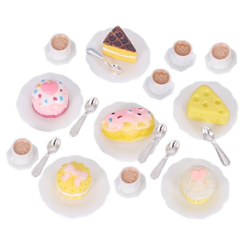 Supvox Miniatur-küchenzubehör-Set Mit 24 Detaillierten Mini-kaffeetassen Desserts Und Kuchen Für Die Puppenhausdekoration Als Partygeschenk Supvox Miniatur-küchenzubehör-Set Mit 24 Detaillierten Mini-kaffeetassen Desserts Und Kuchen Für Die Puppenhausdekoration Als Partygeschenk von Supvox