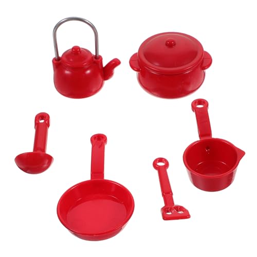 Supvox 1 Satz Mini-küchengeschirr Mini-küchendekoration Miniatur-küchengeschirr Küchenutensilien Miniaturkochgeschirr Mini-küchenutensil Mini- -küchenzubehör Plastik Rot Supvox 1 Satz Mini-küchengeschirr Mini-küchendekoration Miniatur-küchengeschirr Küchenutensilien Miniaturkochgeschirr Mini-küchenutensil Mini- -küchenzubehör Plastik Rot von Supvox