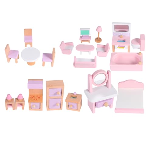 Supvox 1 Satz Mini-möbelset Mini- Holzmöbel Mini -hausmöbel Puppenhausmöbel Hölzern Rosa Supvox 1 Satz Mini-möbelset Mini- Holzmöbel Mini -hausmöbel Puppenhausmöbel Hölzern Rosa von Supvox