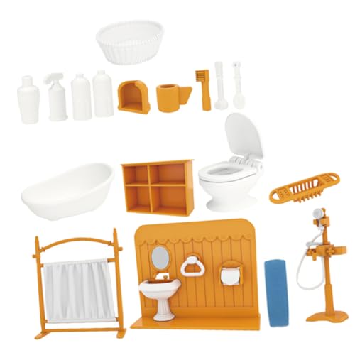 Supvox 1 Satz Mini-puppenhaus-Badezimmer-Set Klein Möbel Mini House Accessory Puppenhausdekor Mini- -Badezimmer Mini-hausschmuck Yellow Plastik Supvox 1 Satz Mini-puppenhaus-Badezimmer-Set Klein Möbel Mini House Accessory Puppenhausdekor Mini- -Badezimmer Mini-hausschmuck Yellow Plastik von Supvox