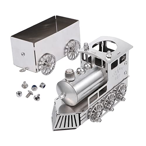 Supvox 1 Satz Modelleisenbahn Dampfzug Vintage Zugmodell Retro Züge Der Zug Dampflokomotive Motor Schreibtisch Lokomotive Modellmodelle Zug Ornament Zugschmuck Edelstahl Silber von Supvox