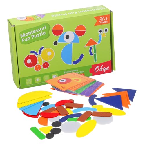 Supvox 1 Satz Montessori Geometrisches Holzpuzzle Lernspielzeug für Vorschulkinder Fördert Formen Farben und Kreative Kombinationsfähigkeiten Motivkarten für Spielerisches Lernen Supvox 1 Satz Montessori Geometrisches Holzpuzzle Lernspielzeug für Vorschulkinder Fördert Formen Farben und Kreative Kombinationsfähigkeiten Motivkarten für Spielerisches Lernen von Supvox
