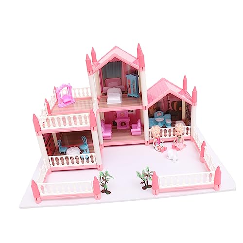 Supvox 1 Satz Nachahmung eines Villenspielzeugs für kinderspielzeug zabawki stymulujące rozwój Kid Toys DIY- für Mädchen kreatives Schlossspielzeug Plastik Rosa von Supvox