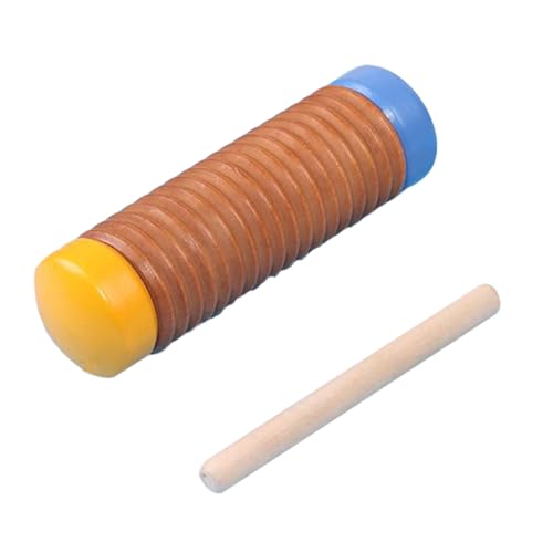 Supvox 1 Satz Orff-Instrument Regen-Sound-Instrument Musikalisches Freizeitspielzeug Pädagogisches Regentrommel Schlaginstrument Musikspielzeug Holz von Supvox