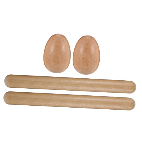 Supvox 1 Satz Percussion Instrument Accessoires Set Kinderinstrumente Shaker Musikinstrumente Schlaginstrument-Ei Orff Schlaginstrument Musikinstrumente Shaker-Instrument Holz von Supvox