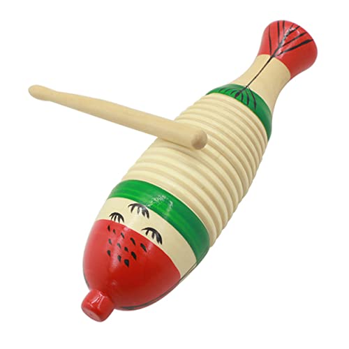 Supvox 1 Satz Percussion Instrument Holzfisch Bangzi Musikinstrument aus Holz pädagogisches Instrument für Beige von Supvox
