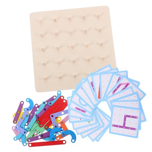 Supvox 1 Satz Pinnwand -Puzzlespielzeug Bildungsspielzeug -Geoboard-Pegboard Geometrie Mathe Holzpuzzles für Kleinkind-Puzzle Lehrtafel Papier Supvox 1 Satz Pinnwand -Puzzlespielzeug Bildungsspielzeug -Geoboard-Pegboard Geometrie Mathe Holzpuzzles für Kleinkind-Puzzle Lehrtafel Papier von Supvox