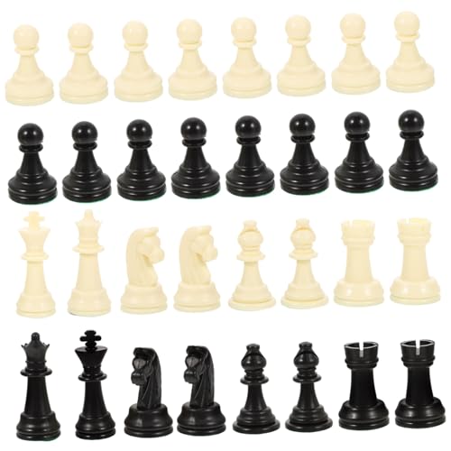 Supvox 1 Satz Plastische Schachfiguren Ersatzteile für Schachbrett Hohe Figuren Langlebig für Brettspiel Zubehör Verbessern Ihre und Logikfähigkeiten Supvox 1 Satz Plastische Schachfiguren Ersatzteile für Schachbrett Hohe Figuren Langlebig für Brettspiel Zubehör Verbessern Ihre und Logikfähigkeiten von Supvox