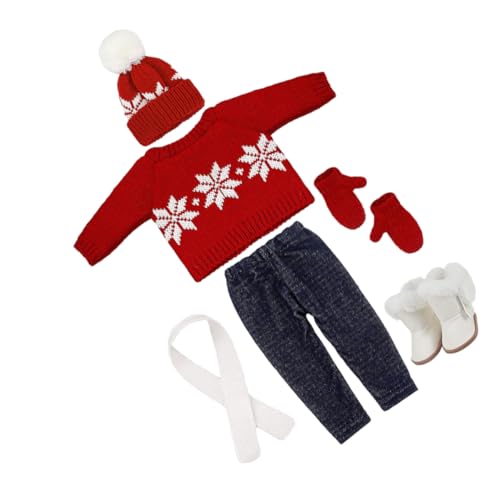 Supvox 1 Satz Puppe Weihnachtskostüm Weihnachtspullover Mädchen Zubehör Kleid Für Outfit Weihnachten Schal Party Kostüme Dekorationen Weihnachtsmütze Puppen-ersatzhut Baumwolle Supvox 1 Satz Puppe Weihnachtskostüm Weihnachtspullover Mädchen Zubehör Kleid Für Outfit Weihnachten Schal Party Kostüme Dekorationen Weihnachtsmütze Puppen-ersatzhut Baumwolle von Supvox