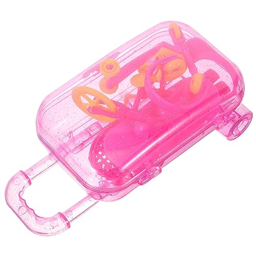 Supvox 1 Satz Puppenhaus doll Accessories rollkoffer reisekoffer Headset Set Puppenhut Zubehör Puppen-Sportspielset Mini- -Spielset für Puppe Plastik von Supvox